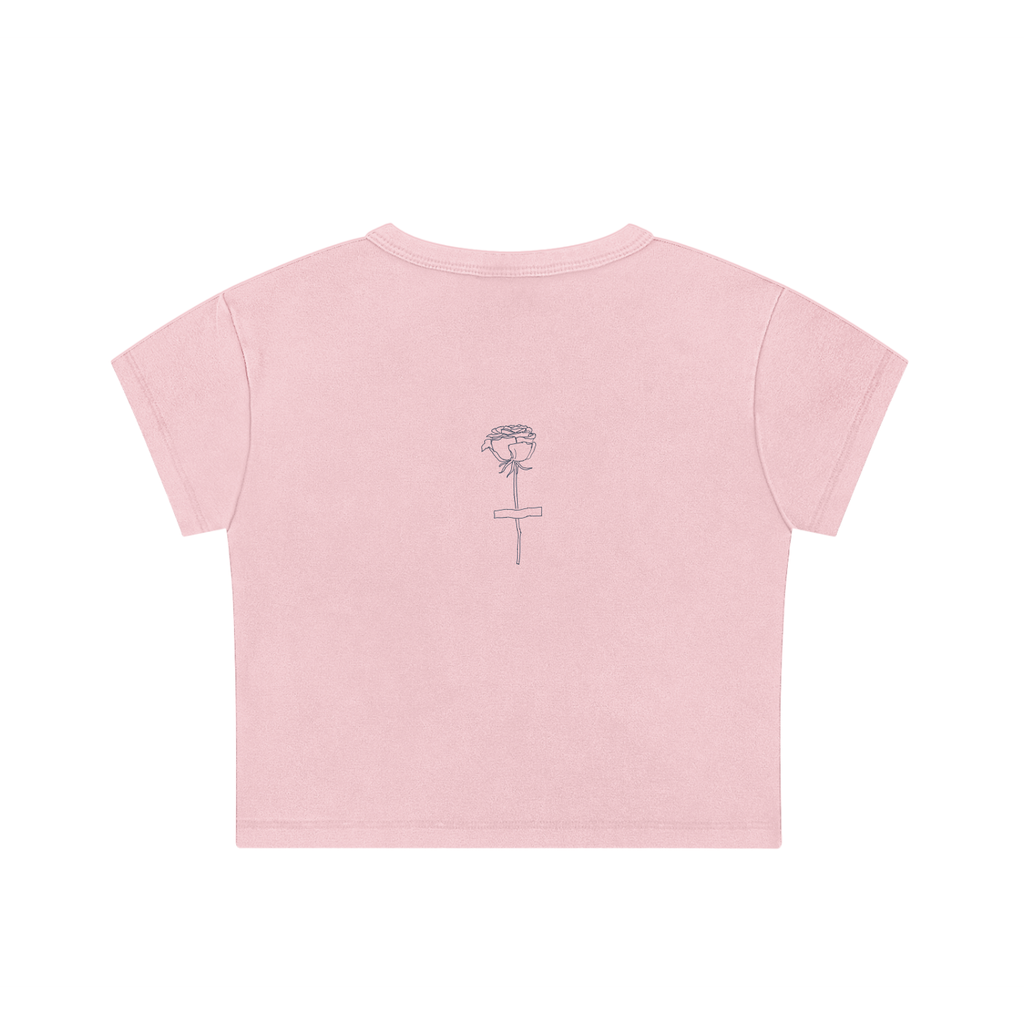 TigurrKat Snow Washed Crop Top